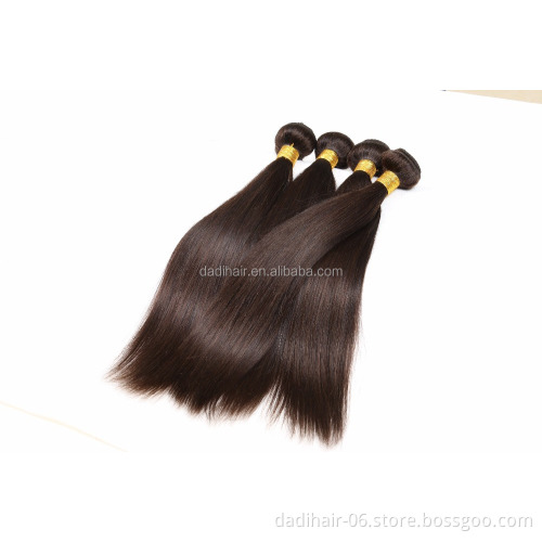 Wholesale cuticle aligned double drawn natural straight human hair weave extension